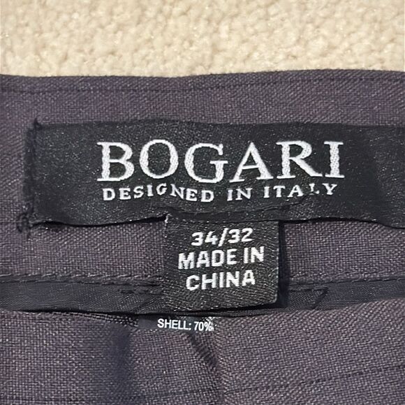 Bogari Dress Pants Mens Size 34 x 32 NWT Brown  Trousers Flat Front Career - Picture 3 of 9